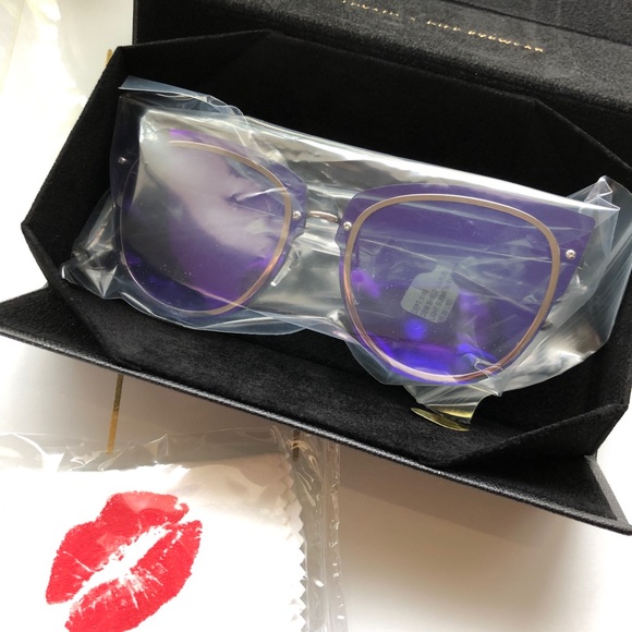 Diff Eyewear Accessories Demi Lovato For Diff Purple Mirrored